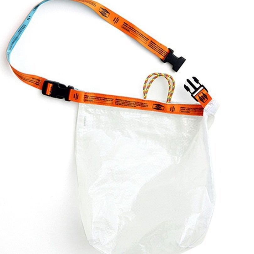 孔孝真同款编织布包防水单肩包手提包透明女包厂家定 制