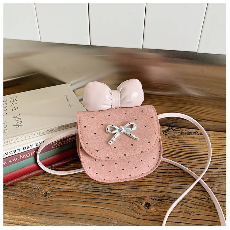Exquisita mini niñas bolsos de hombro lindos arcos bebés padres e hijos mochilas onduladas de moda bolsos para niños