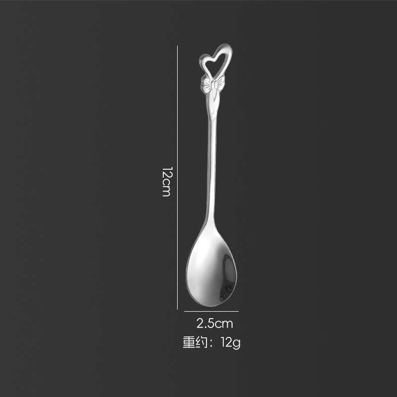 304 cucharas de café de acero inoxidable cucharas creativas de cuatro hojas cucharas de alas cucharas de pan de nido postre cucharas de amor cucharas de flores