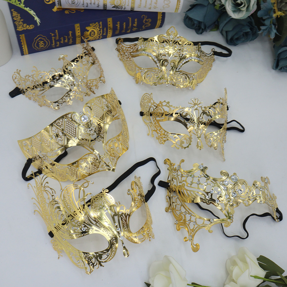 Amazon máscaras de metal calientes, máscaras de hierro forjado, máscaras de alta calidad, máscaras de fiesta de mascaras