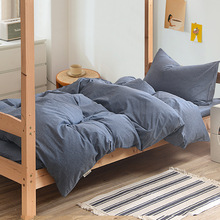 纯棉床上六件套定制全棉100%上下铺学校床上用品学生宿舍三件套