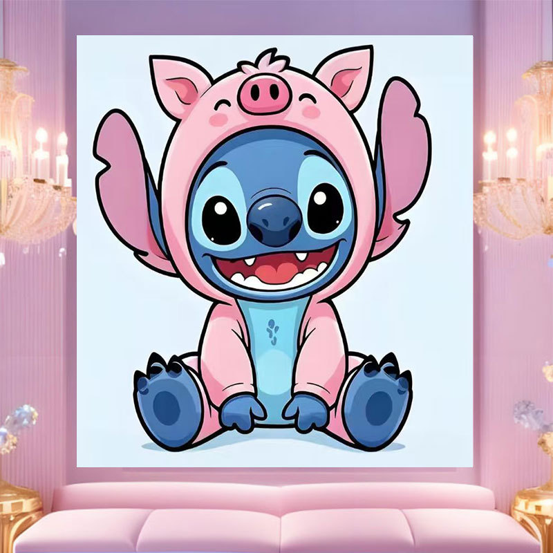 20 * 20 Crazy Zoo City pintura digital a mano diy dibujos animados pintura a mano Judith Decoration