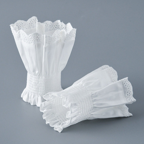 Pseudo -sleeve cotton care set female folds cuffs