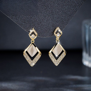 Silver Earrings Ins Women's 2025 Earrings Niche Elegant High-End Silver Needle Earrings Explosion