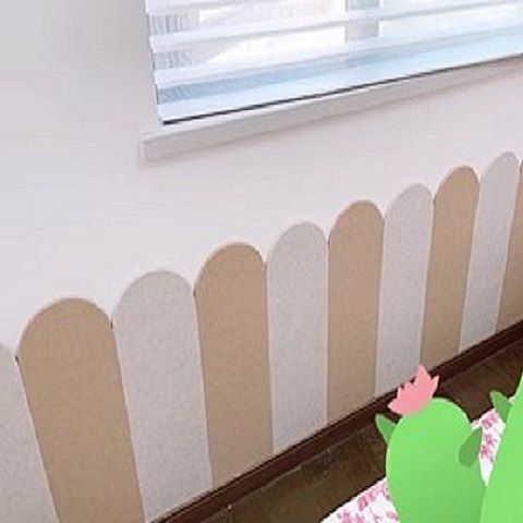 Baby pared anti-colisión pared pared felt anti-humedad decoración de la habitación anti-sucia