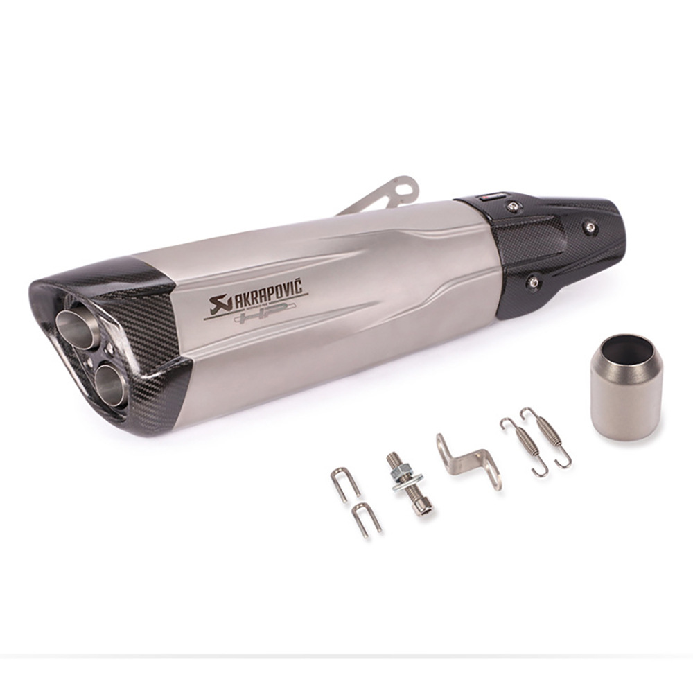 Universal motorcycle modified exhaust pipe carbon fiber tail section shaped forza350 xmax300 spring wind 800MT