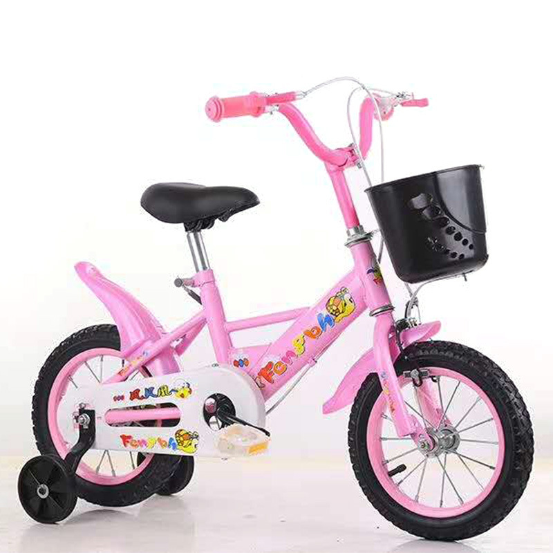 Bicicleta infantil de acero al carbono para niños 12-18 pulgadas jardín de infantes medio y grande niños y niñas bebé estudiante bicicleta