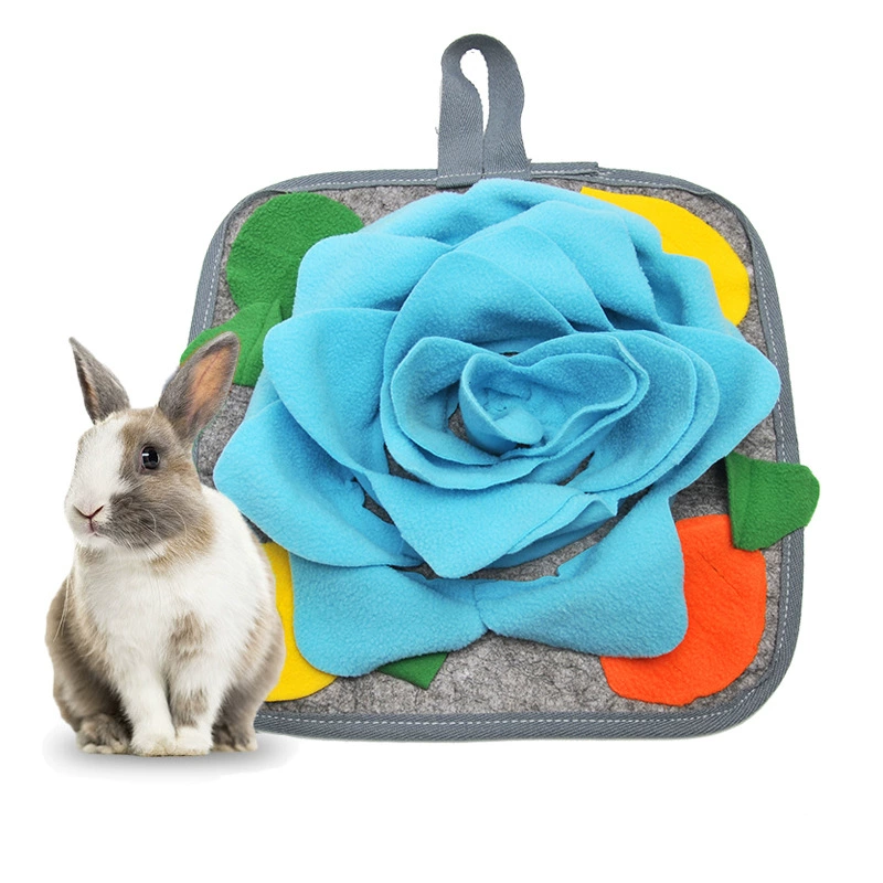 Amazon rabbit sniffing mat educational fun toy to release stress slow food training mat pet sniffing mat