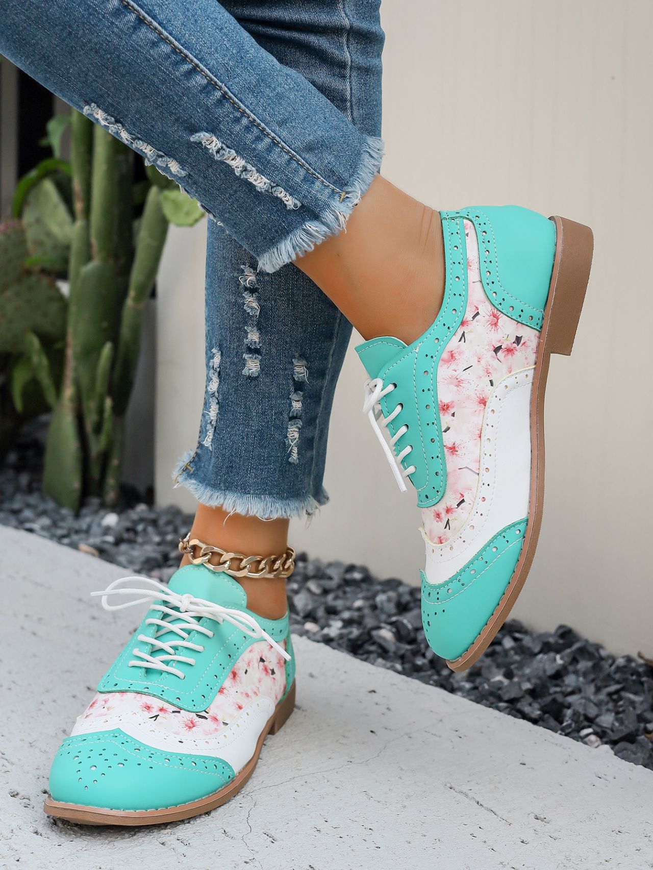 Dámské boty ve stylu brogue, velké velikosti_voghion.com