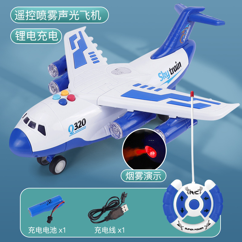 Large Drop-Resistant – sanmyushi Auto Parts and Accessories - extra-large-airplane-remote-control-spray-blue-rechargeable