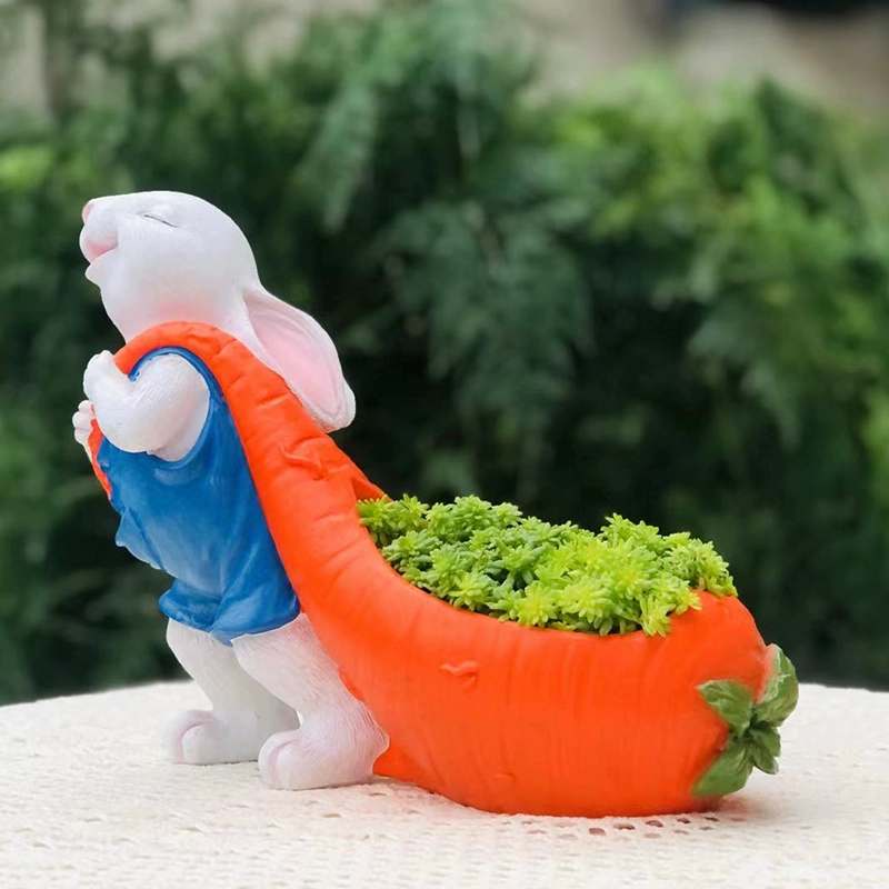 Цветочный горшок новый креативный милый большой мультфильм животных в форме кролика, мясо в горшках, подарок на день рождения