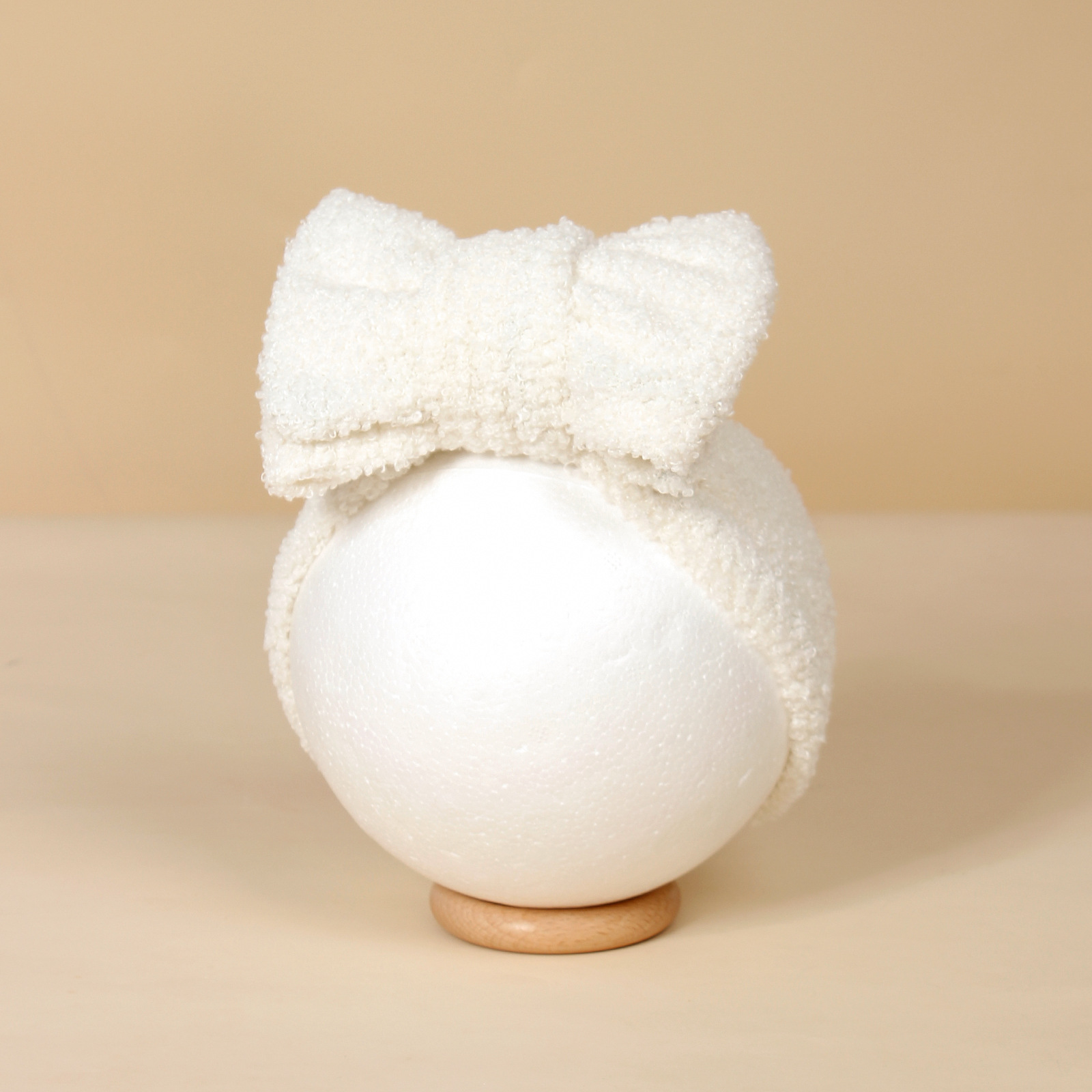 Simple Style Solid Color Bow Knot Yarn Hair Band display picture 3