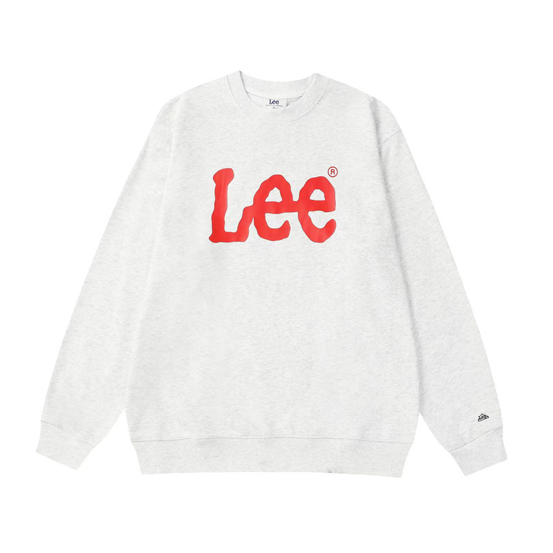 L1秋冬韩国小众潮牌Lee字母印花基础经典款男女情侣款圆领卫衣|undefined