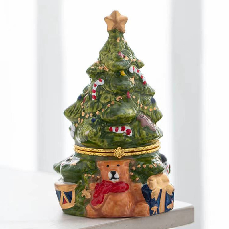 Jewelry Box - Green Christmas Tree