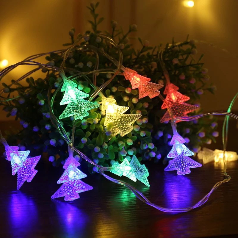 Weihnachten Süß Weihnachtsbaum Kunststoff Innen Lichterkette 1 Stück display picture 4