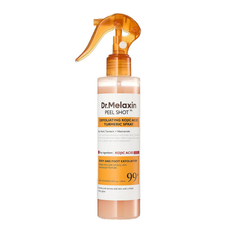 Estándar D 200ml spray exfoliante de cúrcuma (solo para ventas de comercio exterior)