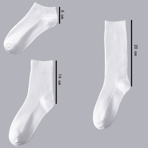 Summer and Autumn New Men's Fashion Japanese Style Breathable Double Stitch Solid Color Instagram Cotton Socks Striped Casual Hong Kong Style Women's Long Socks