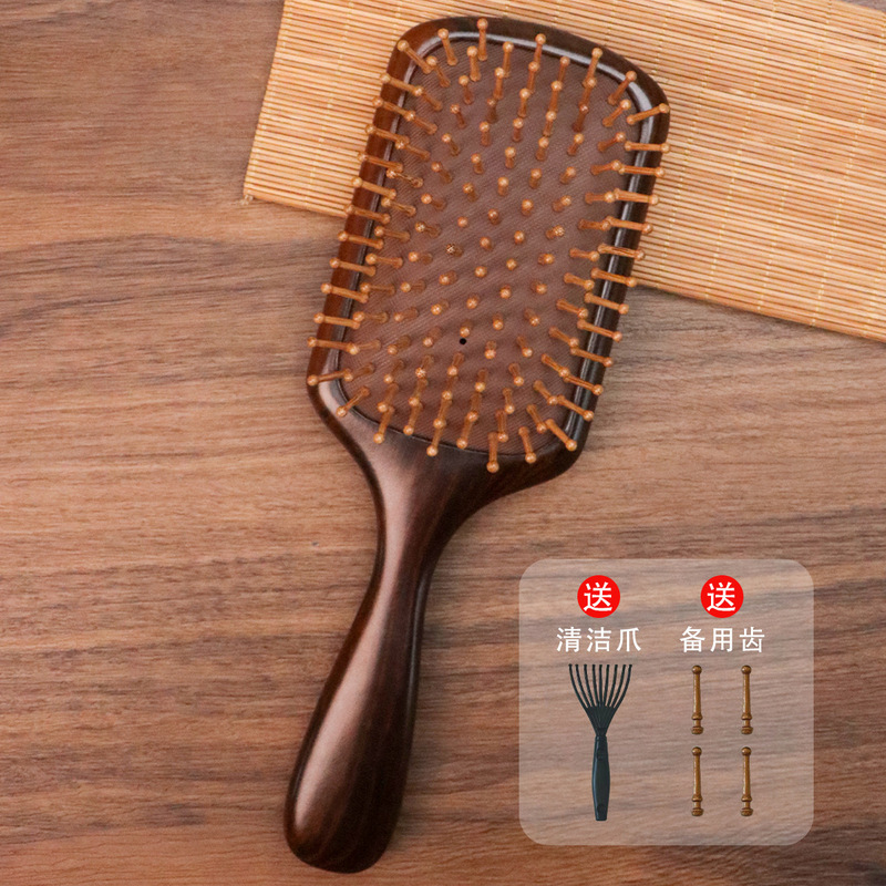 天然ゴールデンサンダルウッドエアクッションエアバッグコーム木製ヘアコーム頭皮マッサージコームアウトドア用品木製コームギフトボックス|undefined