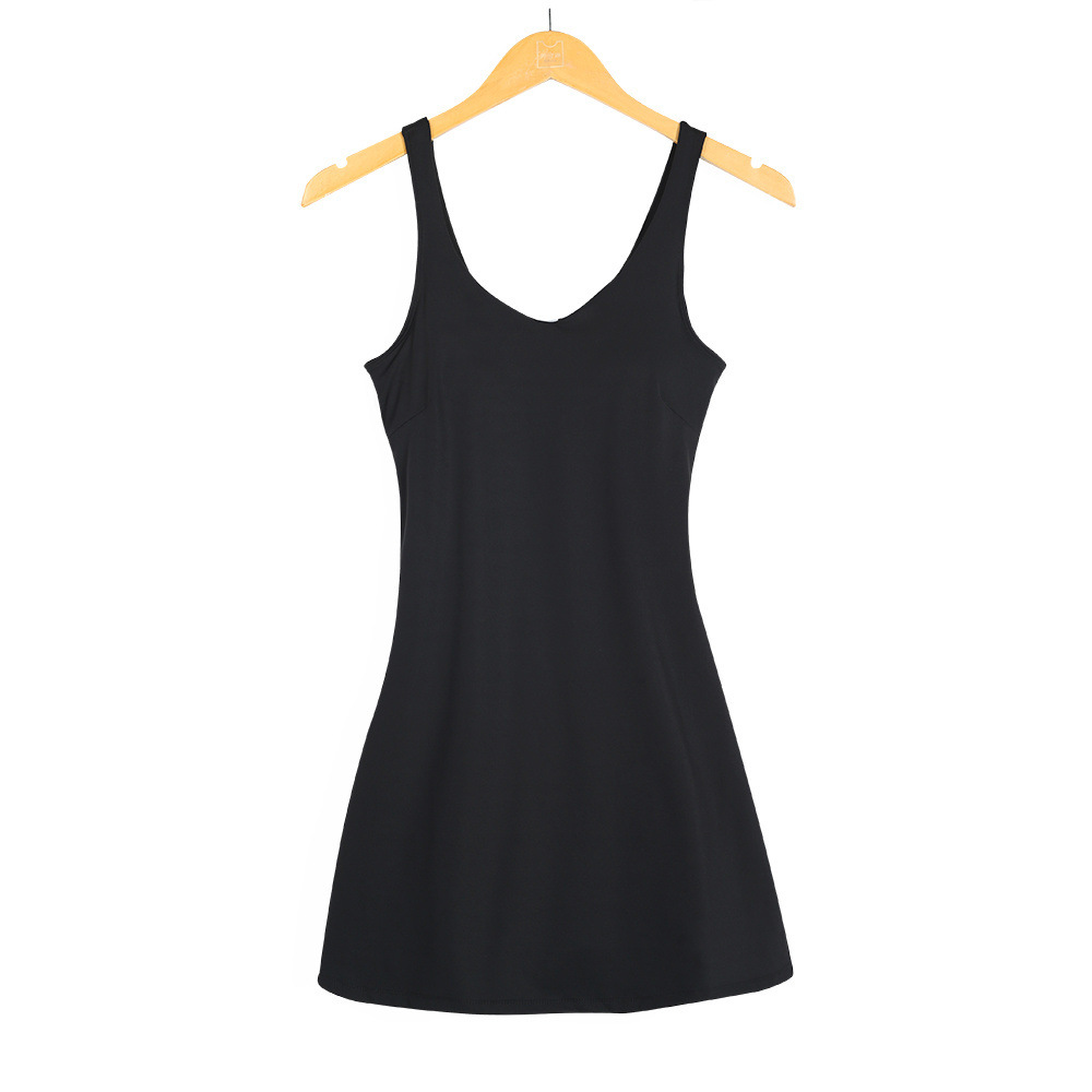 LULU vestido de mujer 2025 verano nuevo estilo francés cintura de alta sensación chaleco de cintura vestido corto moda image 8