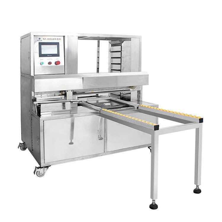 Xuzhong torta de luna máquina de plato de huevo completamente automática máquina de plato de plato de plato de la línea de producción de pan al vapor de Tangyuan viejo equipo de plato