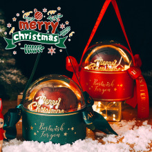 圣诞节礼物盒高级感平安夜苹果包装盒实用透明圣诞儿童糖果礼盒