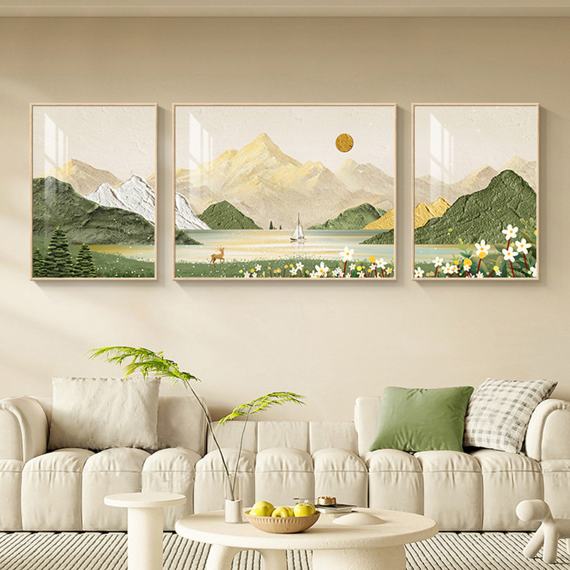 Modern minimalist living room decorative painting, Dafen Oil Painting Village, Shenzhen