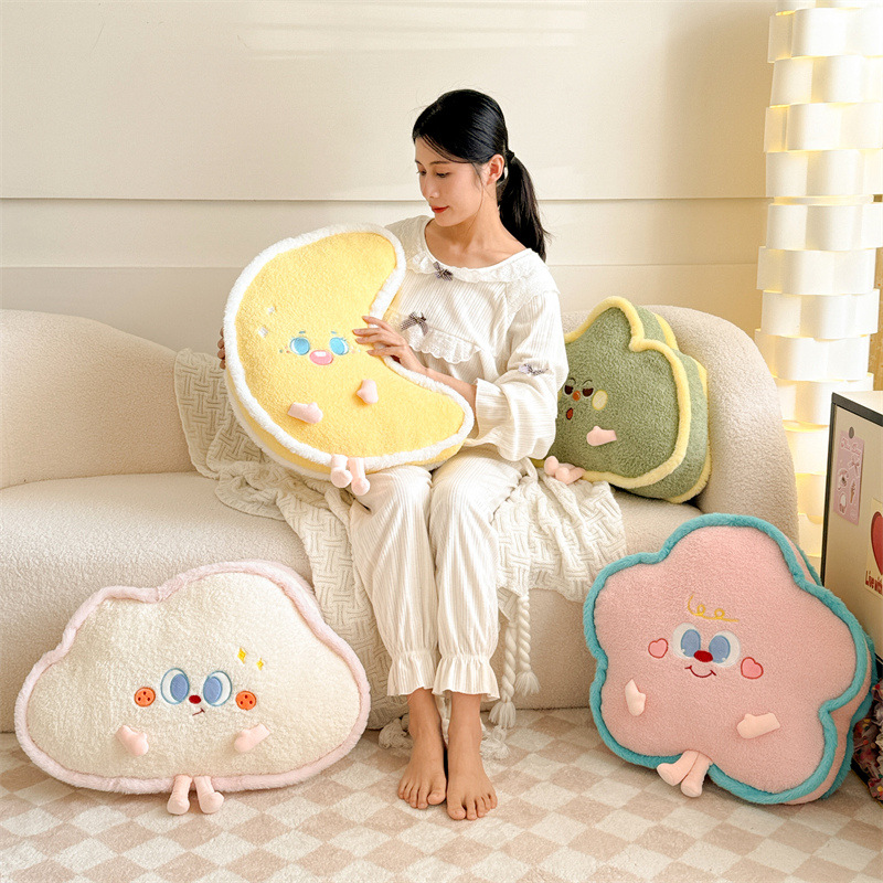 Dopamine Sofa Living Room Decorative Pillow Bay Window Cushion Homestay Cute Plush Pillow Creative Soft Decoration