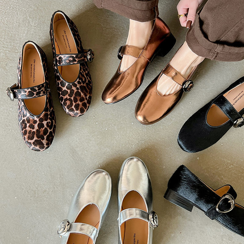 CHIKO Biden Square Toe Block Heels Mary Jane Shoes
