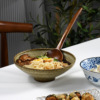 Japanese wooden spoon, big round kitchen