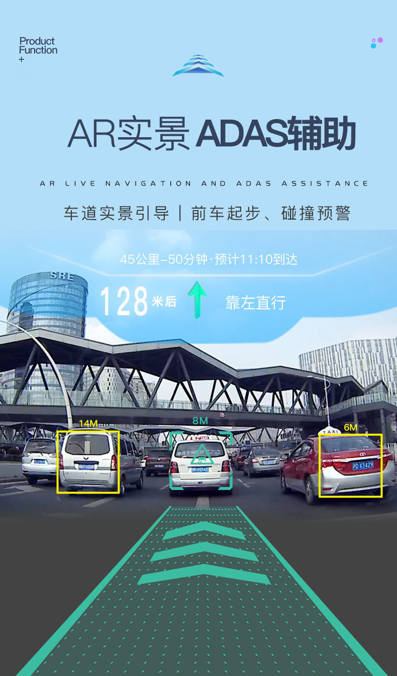 Magellan Intelligent Rearview Mirror Driving Recorder Front and Rear Inner Lens with Navigation Remote Monitoring