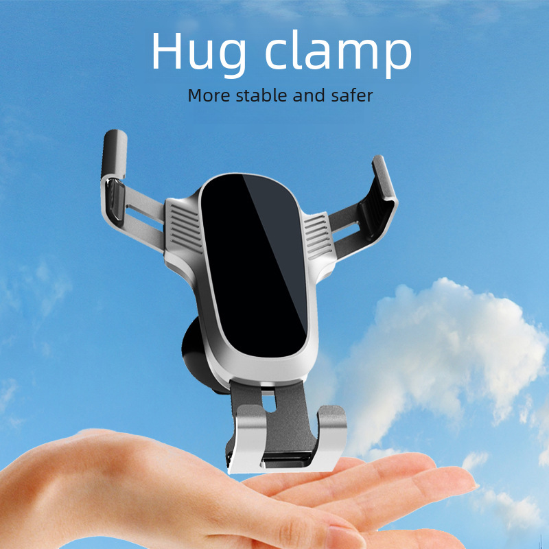Alloy Car Phone Mount, Car Air Vent Dashboard Universal GPS Navigation Gravity Car Holder, Factory Wholesale