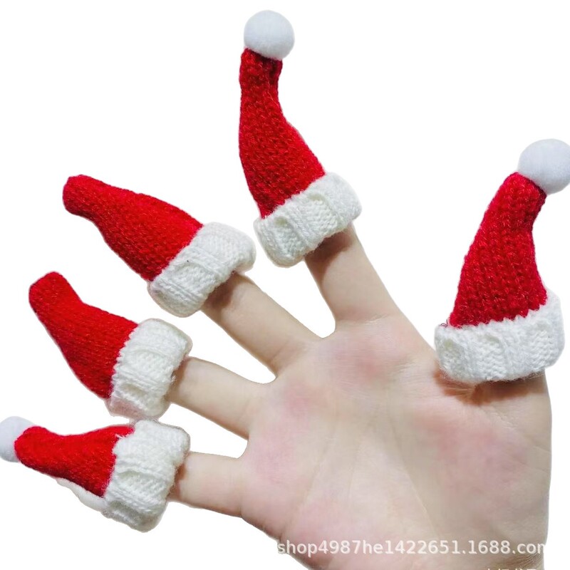 クロスボーダークリスマスクリエイティブミニウール帽子毛玉手作り DIY ジュエリーアクセサリーニット帽子卸売|undefined