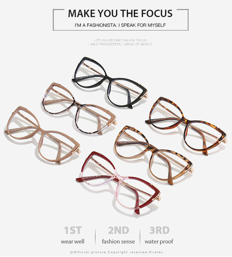 45g Weight Full Frame Glasses Structure Glasses Classification Ac Lens Material Cat Eye Glasses Style Daily Occasion Gradient Color, Solid Color, Leopard Pattern All Seasons Season Women's Gender Hip-Hop Style Hip-Hop Gradient Color Solid Color Leopard Ac Cat Eye Full Frame Optical Glasses 1