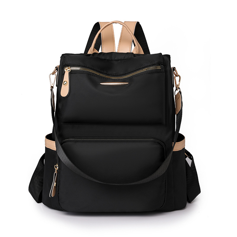 Mochila antirrobo para mujer 2025 primavera nuevo estilo color de contraste mochila para mujer moda viajero multifunción mochila de doble uso