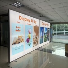 出口定制款SEG大型展示折叠灯箱，卡布灯箱