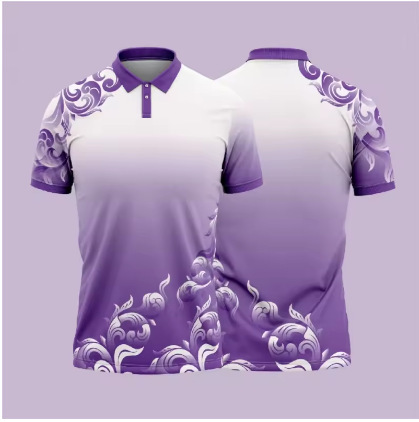 Colorful and Exquisite Pattern Polo Shirt Gradient ​ ​ Transform 3D Printed T-Shirt Summer Street Summer Sports Short-Sleeved Flip