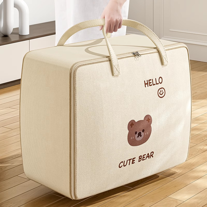 Przechowywanie ubrań w przedszkolu, bagaż, przeprowadzka, pakowanie, wodoodporny, pyłoszczelny, organizer na kołdry, tkana torba_voghion.com