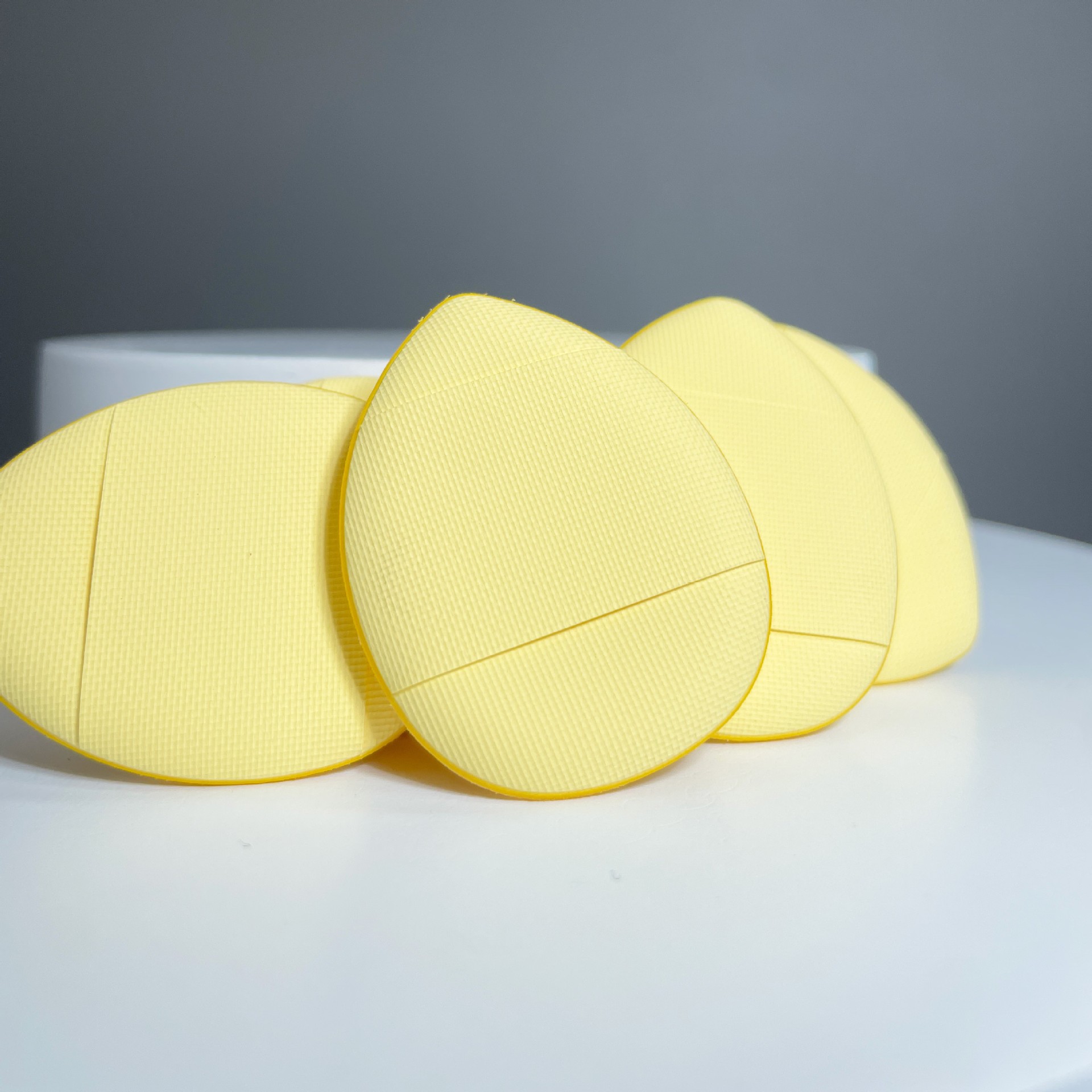 手指气垫拇指粉扑干湿两用双面同色局部粉扑遮瑕工厂批发定制跨境