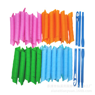 28 pack (20/30/45/50/55cm) heat-free hair roll spiral curler