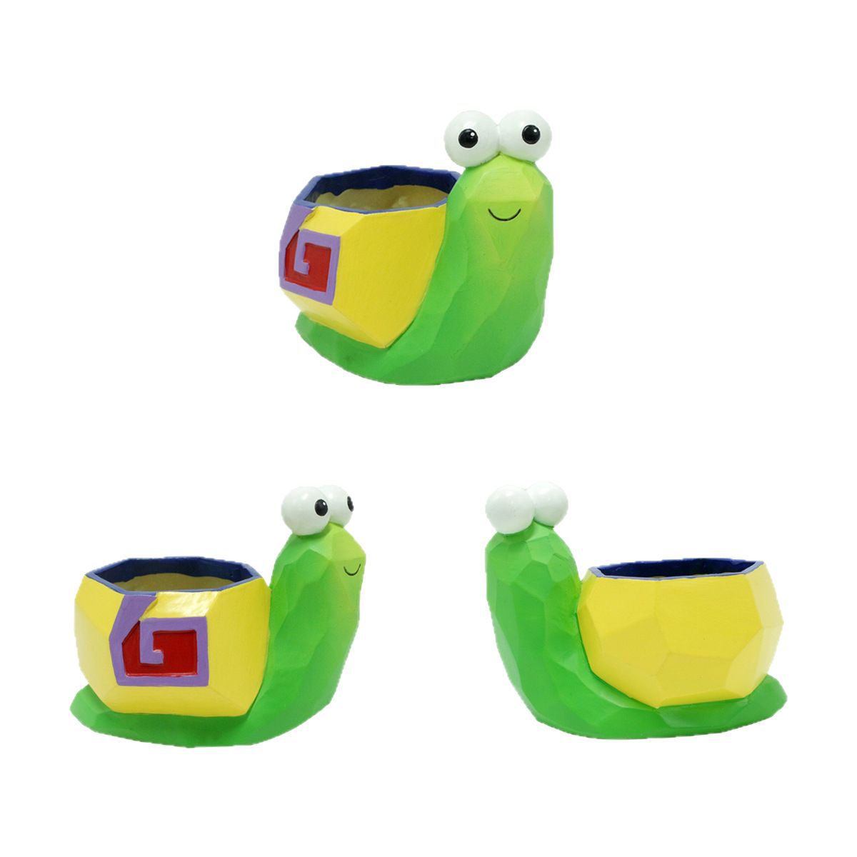  New Products Resin Snail Shape Small Flower Pot Green Plant Animal Shape Fleshy Container Decoration Kindergarten Decoration