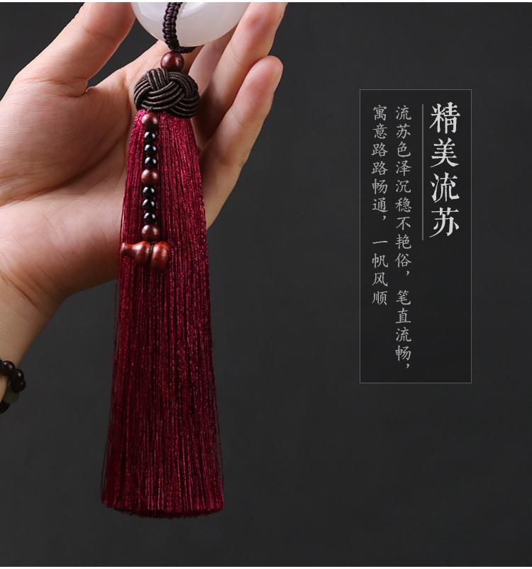 Suitable for Mercedes-Benz BMW Audi High-end Jade Car Pendant Car Hanging Ornaments for Men and Women Safety Creative Hanging Ornaments