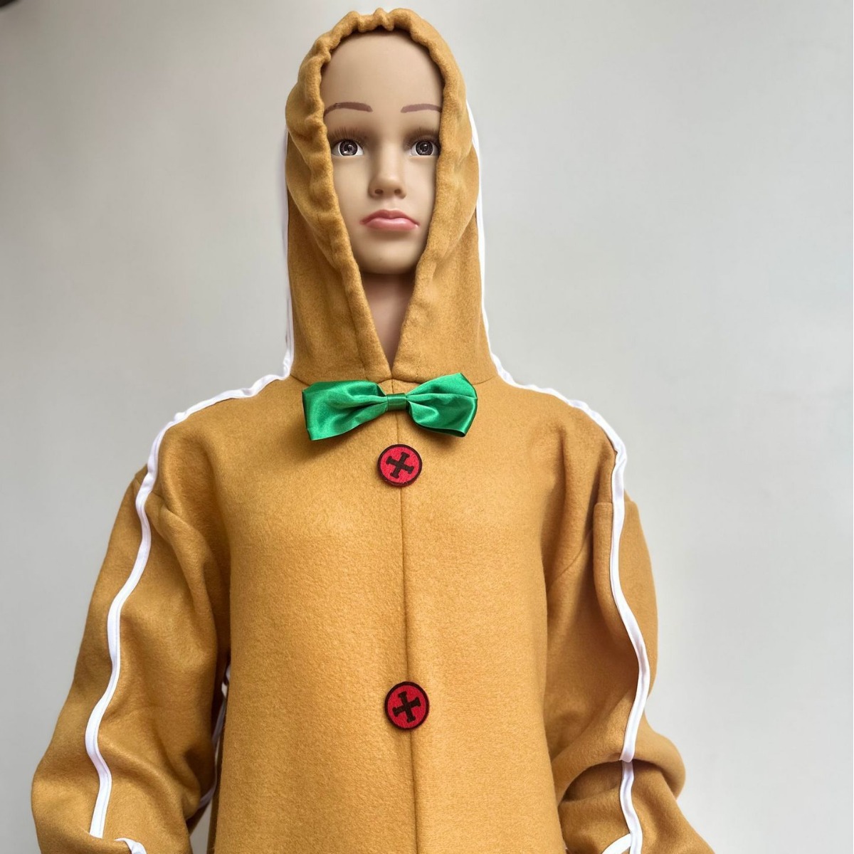 Nuevo hombre de pan de jengibre de Navidad traje de Halloween para niños cráneo Caballero hombre de pan de jengibre Cosplay mono
