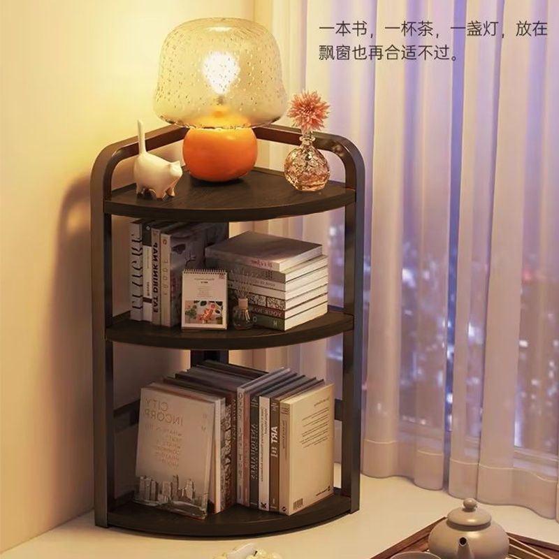 Bookshelf Desktop Storage Rack Simple Office Desk Corner Desk Storage Corner Small Bookcase Triangle Organizer