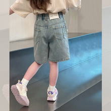 儿童洋气牛仔裤女童宽松短裤女孩韩版热裤大童装裤子2025夏装新款