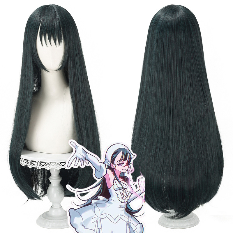 Zushengda cosplay wig Blood Ghost stage Alien stage Sua Xiuya dark green long straight Zushengda cosplay wig Blood Ghost stage Alien stage Sua Xiuya dark green long straight