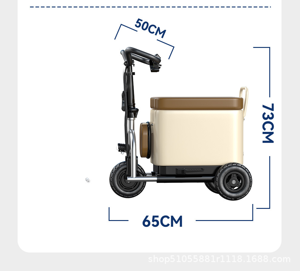 Small Electric Vehicles for the Elderly, Electric Luggage Trolleys for Picking up Children, Foldable Lithium Electric Vehicles