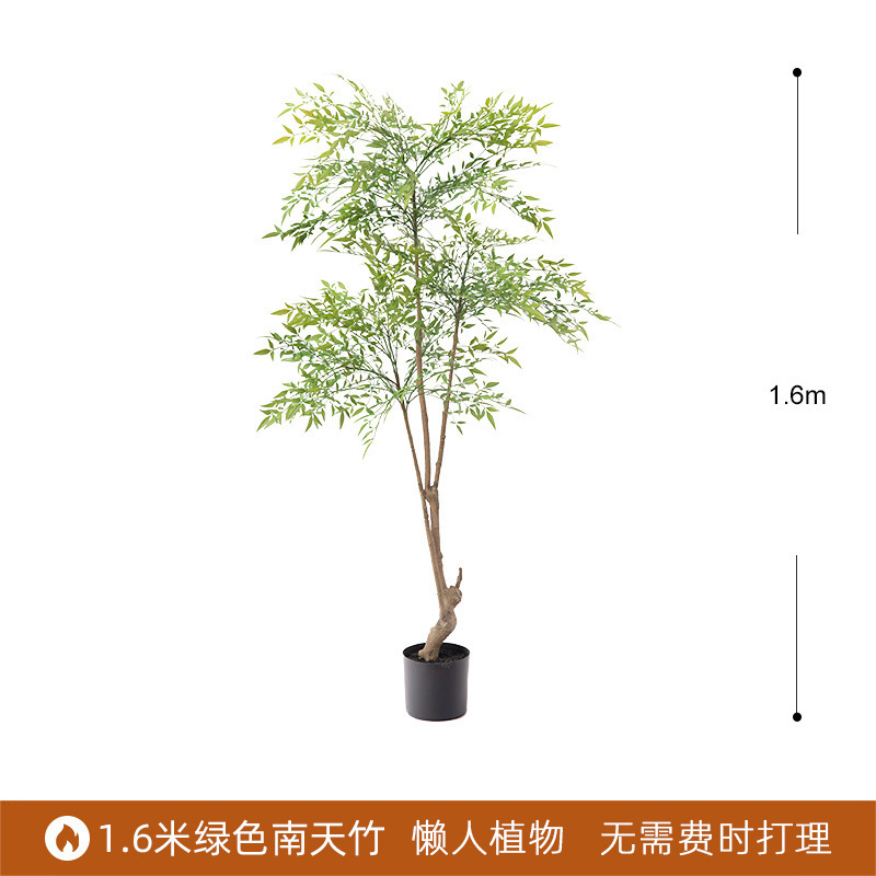 Planta verde artificial bonsai interior gran planta decoración fábrica al por mayor paraíso pájaro plátano decoración paisaje bonsai image 30