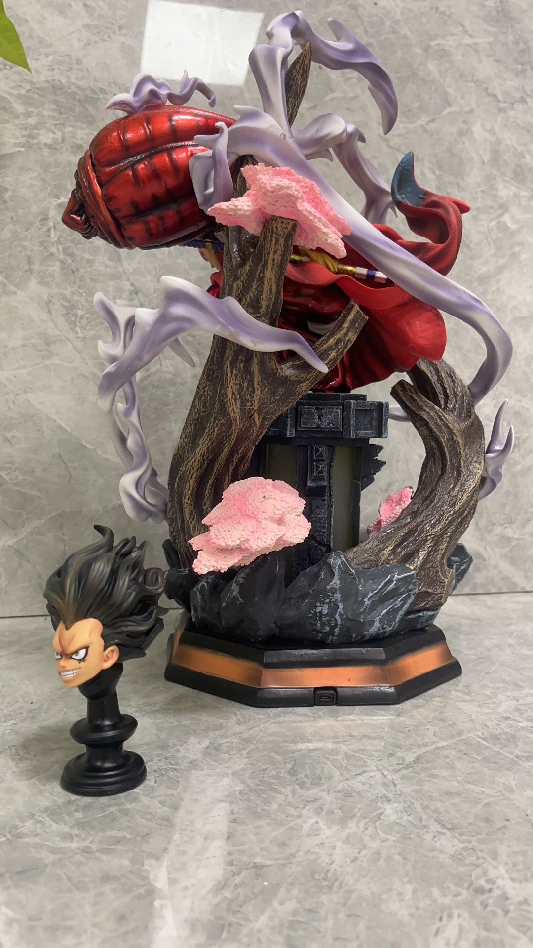 GK天瞳路飞 和之国 蛇人路飞 场景雕像 盒装手办