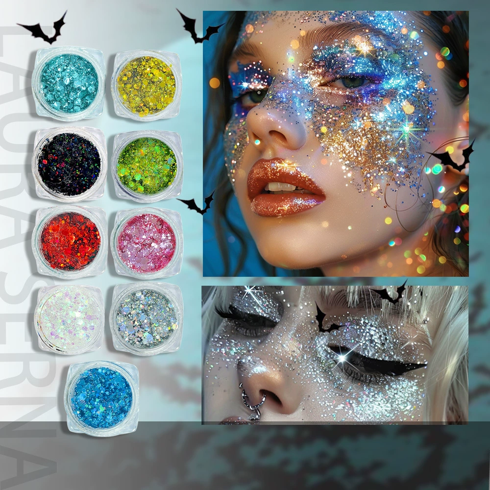 Тени для век лица тело многоцветный блестящий крем для вечеринок