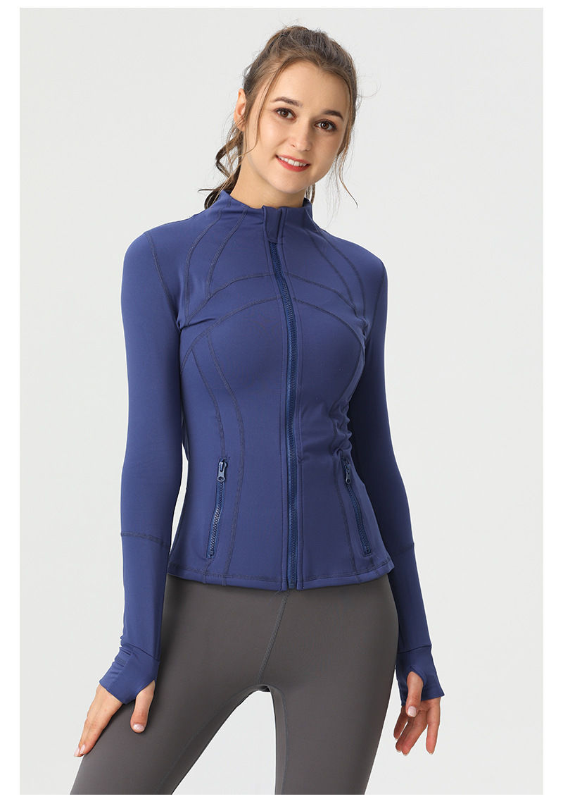Tibetan blue stand -up jacket